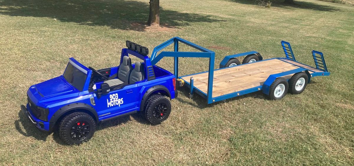 Flatbed Trailer For 24V Ride-On & Power Wheels